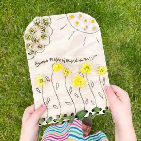 Blomsterblad Samlerplader Træ Samlerplade C C C