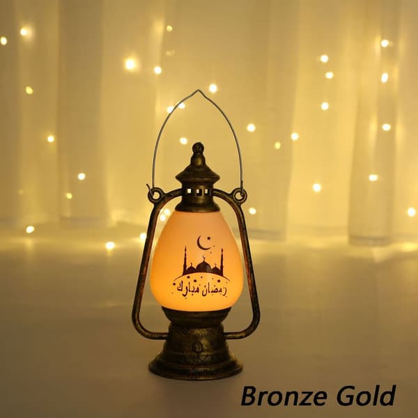 Eid al-Fitr Ramadan Hjemmelamp BRONSE GULL BRONSE GULL