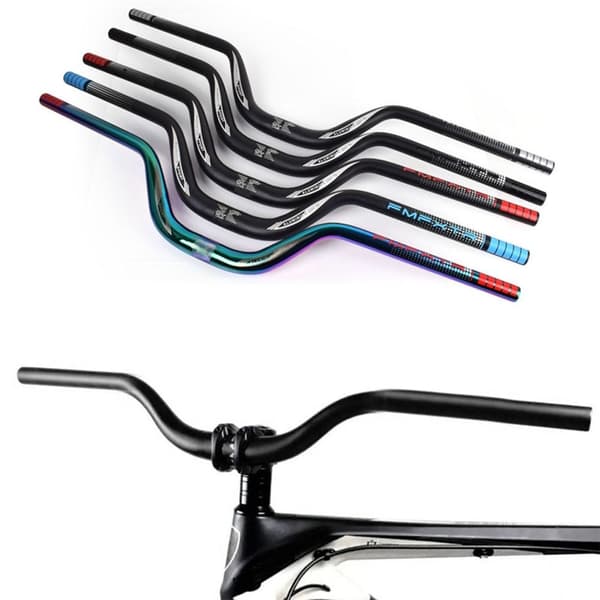 Mountainbike Styren Cykel Extra Lång Riser Bar SILVER Silver 720mm