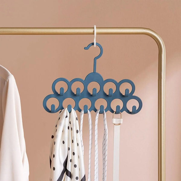 11 Hål Hängare Display Organizer Krok GUL yellow