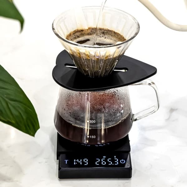 Digital köksvåg för kaffe, VIT white