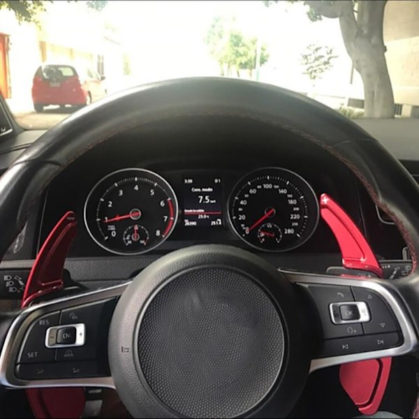 1 par Ratt Paddle Shifter Gear Shift Extension SVART Black