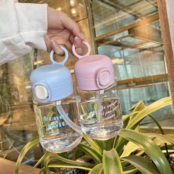 Barn Sippy Cup Tecknade Vattenflaskor ROSA pink