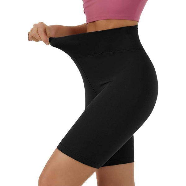 Højtaljede Sportsshorts SORT S Black S
