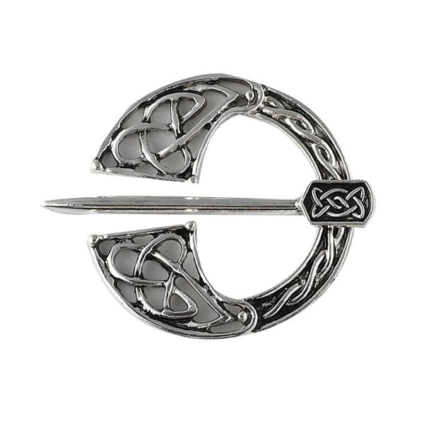 Vikinge Broche Tørklæde Broche SØLV STIL-2 STIL-2 Silver Style-2-Style-2