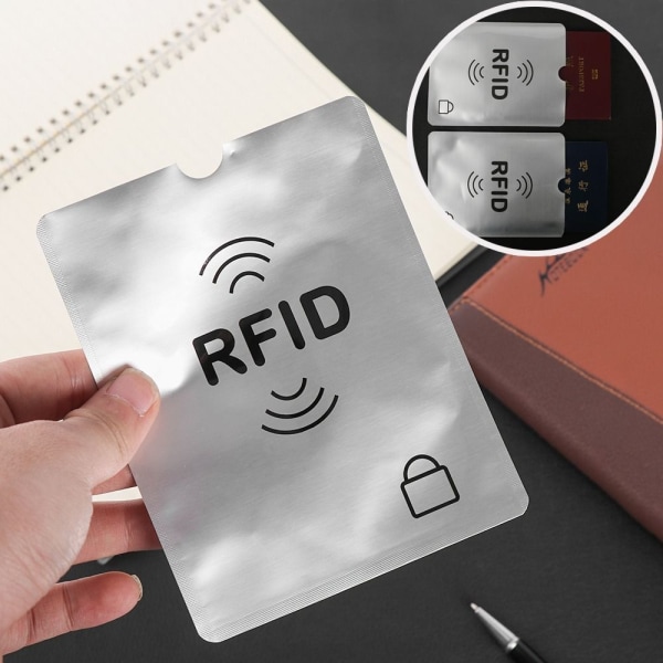5 stk RFID-kortholder kreditkorthylstre 7 7 7
