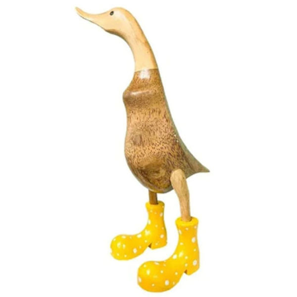 Plettet gummistøvler Duck Resin And Ornament GUL L Yellow L