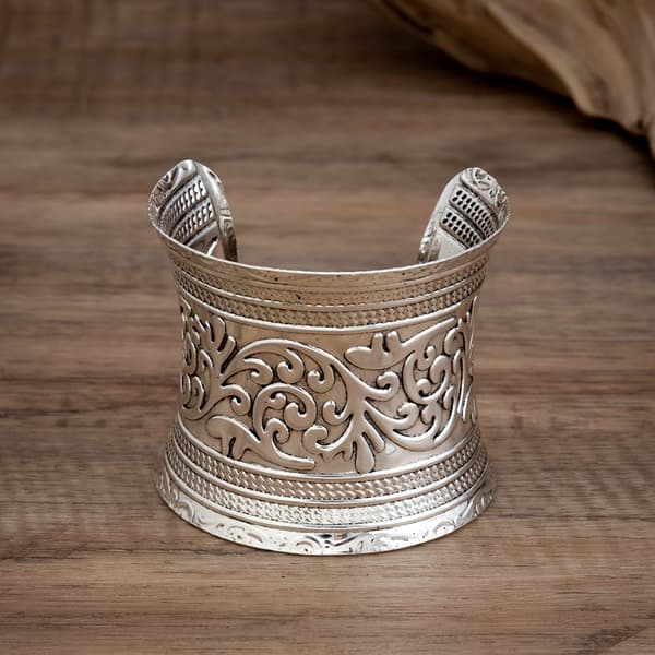 Utskuret elefantdjurarmband Öppet brett armband E E E