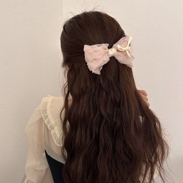 Kvinnor Lolita koreansk hårklämma rosett Hårnålshår 01 01 01