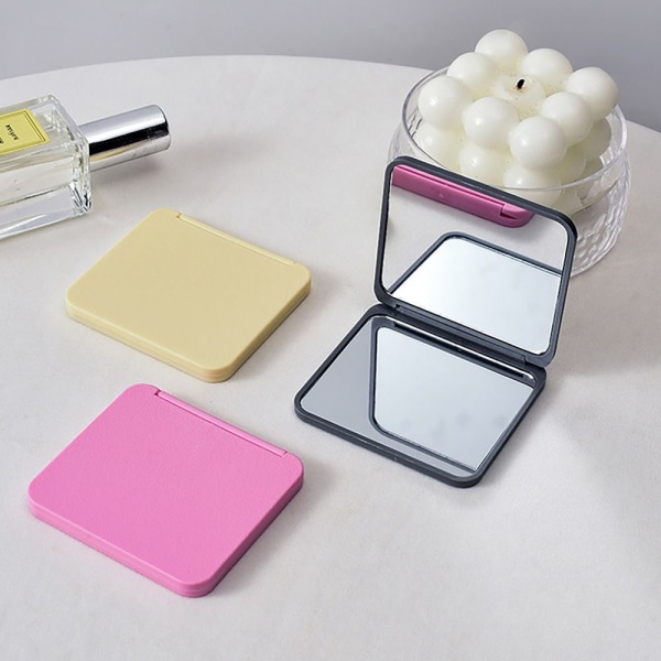 Makeup Spejl Håndholdt Spejl HVID ENSIGT FARVE ENLIG FARVE WHITE SOLID COLOR-SOLID COLOR
