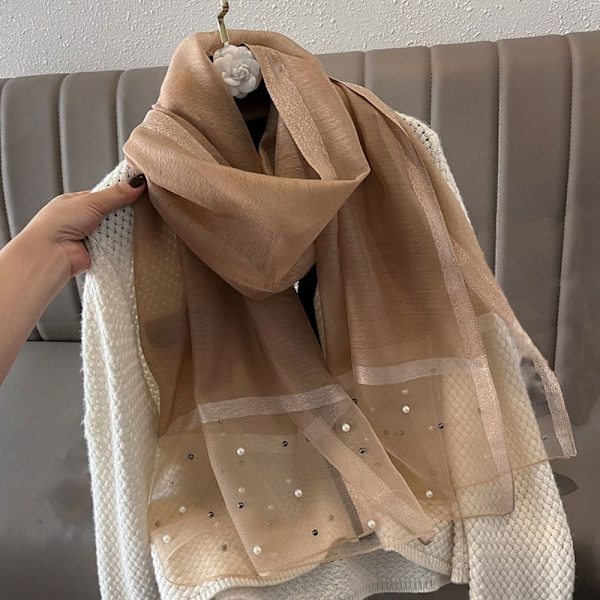 90x90cm Pearl Scarf Sidenscarf 9 9 9