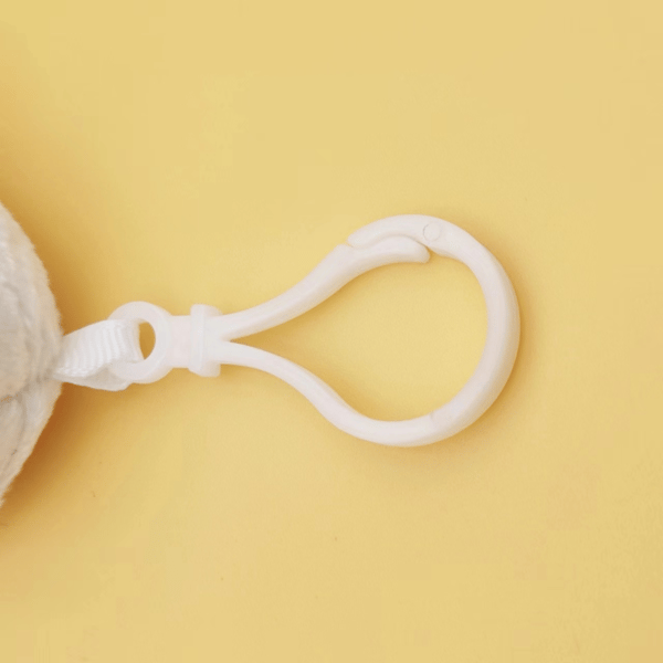 Plysjand Nøkkelring, Fluffy Andedukke 13cm