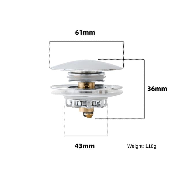 Avloppsfilter Diskbänkspropp Avloppsstoppare