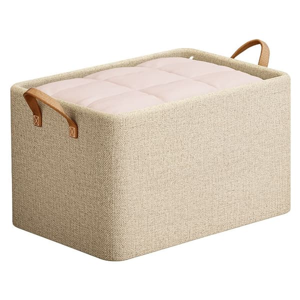 Förvaringslåda för Kläder Täcken BH Beige EXTRA beige extra large-extra large