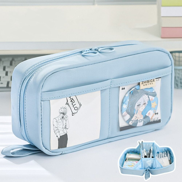 Paperilaukku kynäpussi SININEN Blue