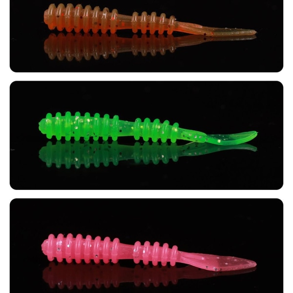 20STK Fiske Myke Lures Fiske Jig Lure GUL yellow