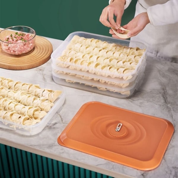 Oppbevaringsboks Dumpling Box HVIT 3 LAG 3 LAG White 3 Layers-3 Layers