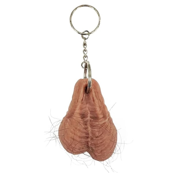 Håriga bollar Nyckelring Bil Nyckelring Bag Nyckelring