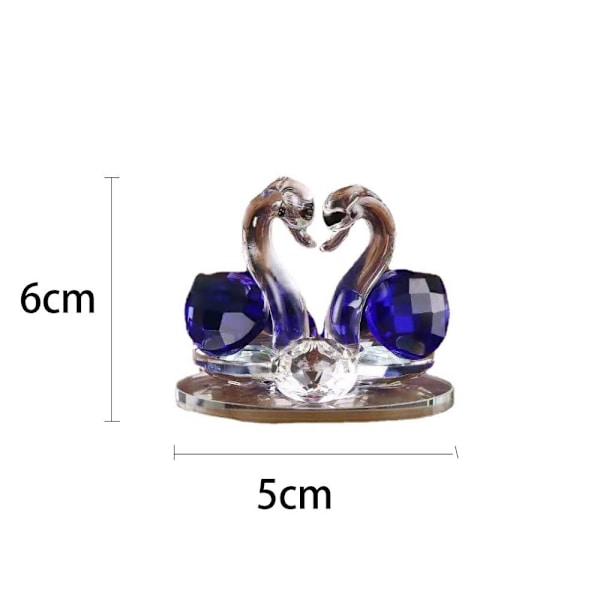 Crystal Swan Ornament Heminredning och tillbehör C C C