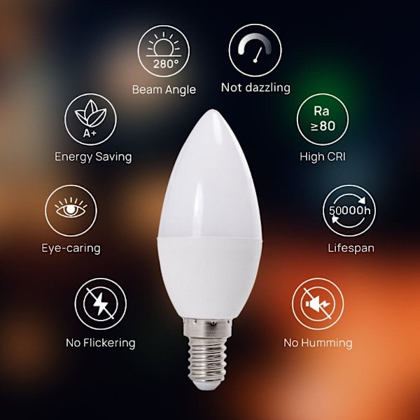 Led-kynttilälamppujen energiansäästölamppu 3W E141 1 3w E141