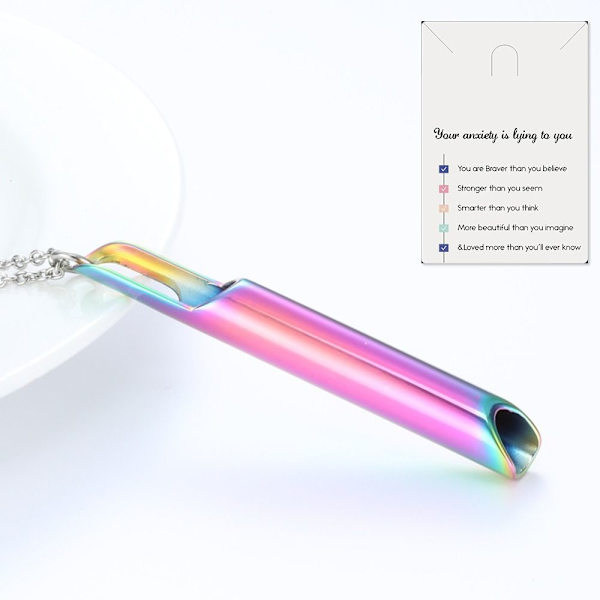 Mindful Breathing Kaulakoru Mindful Anapana Hengittävä kaulakoru Multicolor