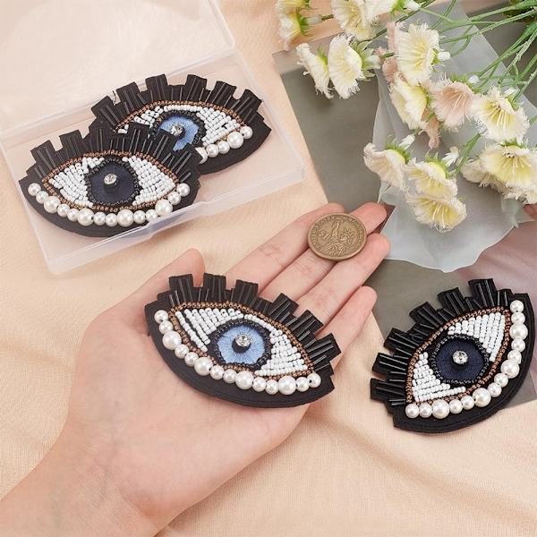 Evil Eye Broderi Beaded Patch Eyes Broderi Garment Cloth