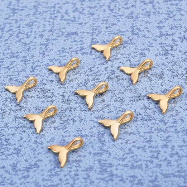 Whale Tail Shape Charms Whale Fish Tail Vedhæng Hale Shape