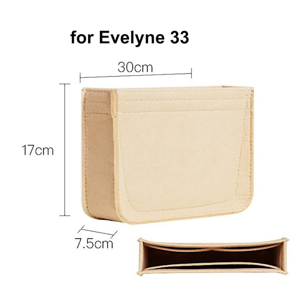 Käsilaukku Insert Laukku Kukkaro Liner Laukku EVELYNE 16 EVELYNE 16 Evelyne 16