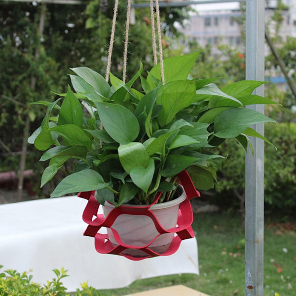 Läderväxthängare Vägghängande planteringhylla GRÖN L Green L
