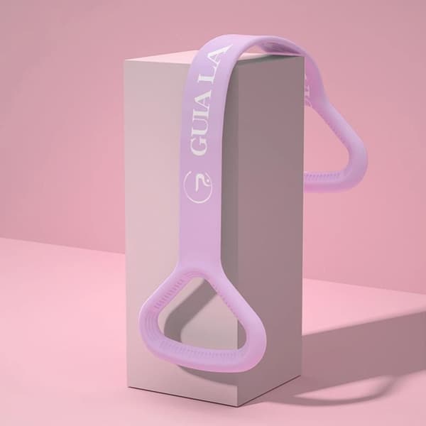 Pilates elastiskt spännband i plast LILA purple