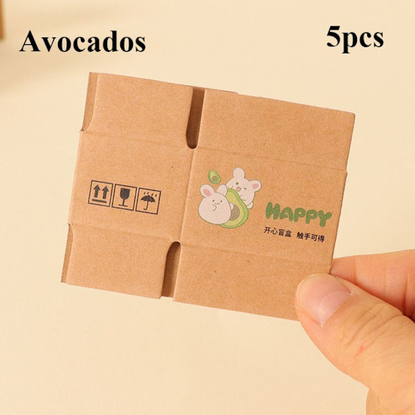 5 st Kartong Express Box Miniatyr Express Box AVOKADO AVOKADOR Avocados