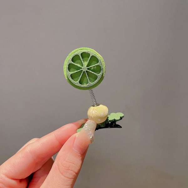 Sarjakuva Animal Spring -hiusneula, liikkuva hiusklipsi LEMON LEMON lemon