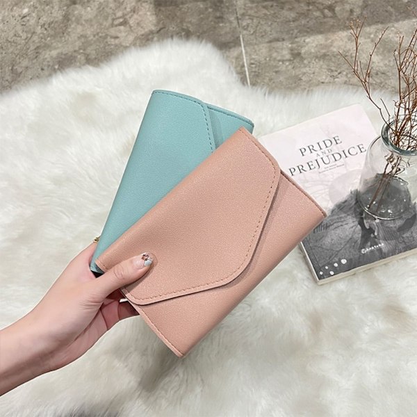 Trifold Wallet Card Case BLÅ Blue