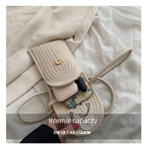 Minitelefonväska Crossbody-väskor BEIGE beige