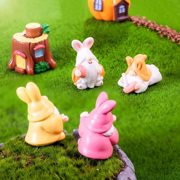 Mini Påske Dværg Figur Miniature Pyntegenstande 3 3 3