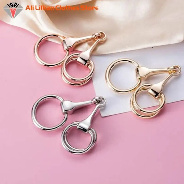 Silke skjerf Clip Dame Silke skjerf Spenne ROSE GULL Rose gold
