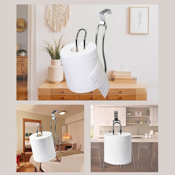 Toiletpapirholder Tissue Håndklæderulle Dispenser SORT black