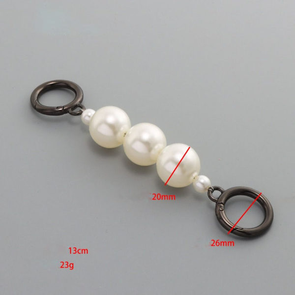 Pearl Strap Vesker Håndveskehåndtak SORT 20CM Black 20cm