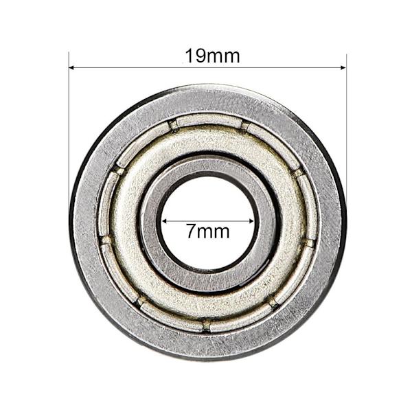 10 stk Deep Groove Kuglelejer Skateboard Kuglelejer 607ZZ 607ZZ 7x19x6mm