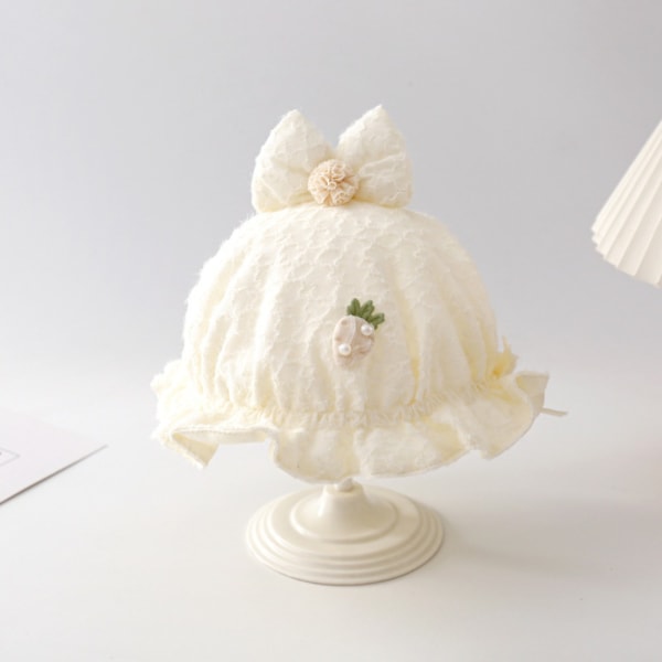 Ruffle Princess Cap Baby Bøttelue GUL yellow