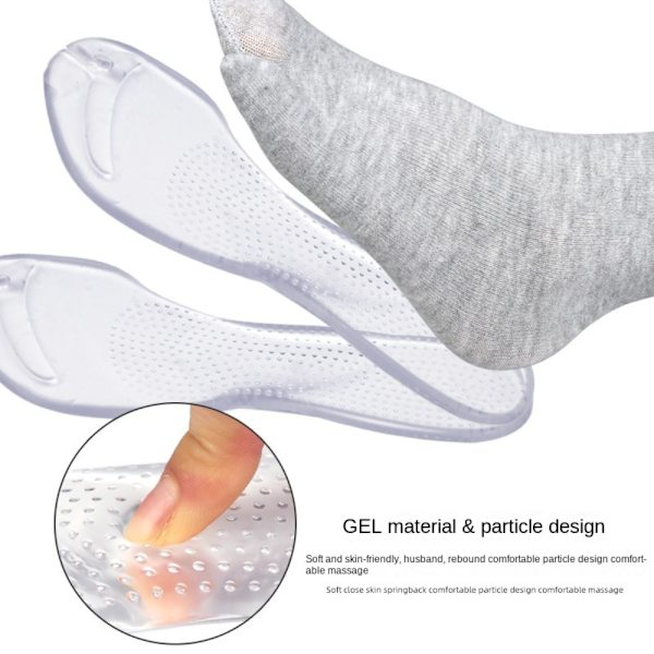 Flip Flop Gel Cushions Pad Skor Grip Pads TRANSPARENT S transparent S