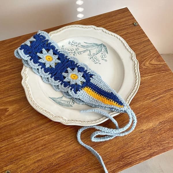 Turban Hårbøjle BLÅ Blue