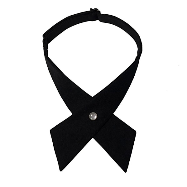 Cross Bowtie skjorte slips SVART Black