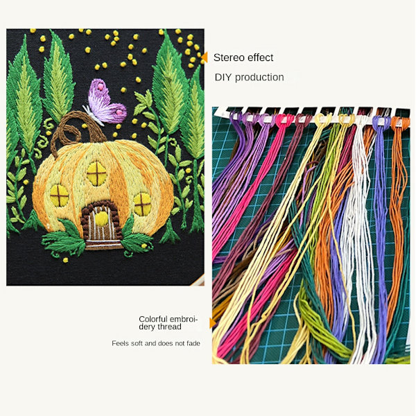 Kirjontasarjat Ristipistosarjat 5 Set :n SET 5 Set of 5