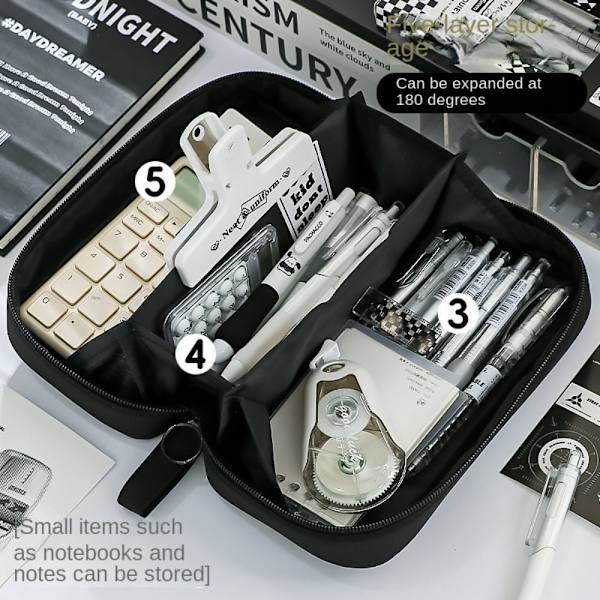 Papirtaske Pennepose SORT Black