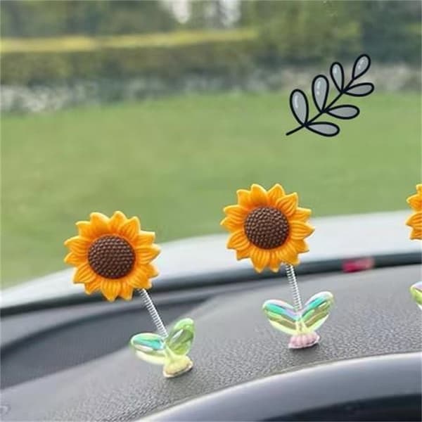 5 st bilsvängande blommor bilprydnader C C C
