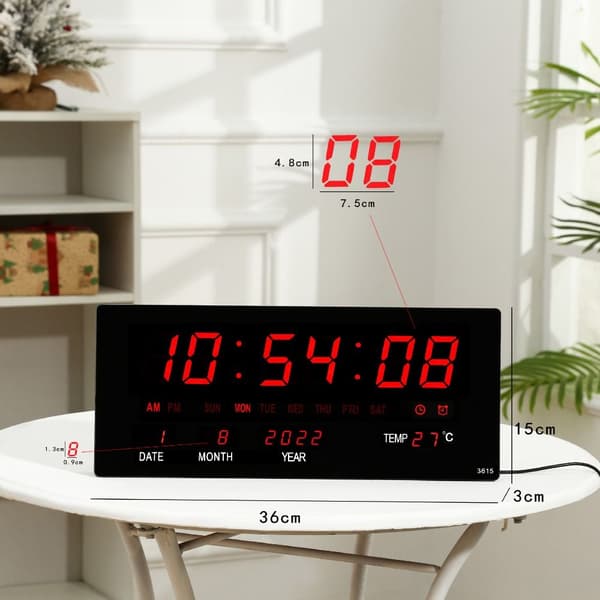 Elektroninen seinäkello digitaalinen LED-kello 1 1 1