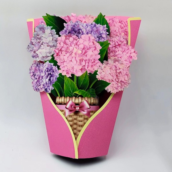 3D Pop Up -kukkakortit Syntymäpäiväkutsukortti 3 3 3