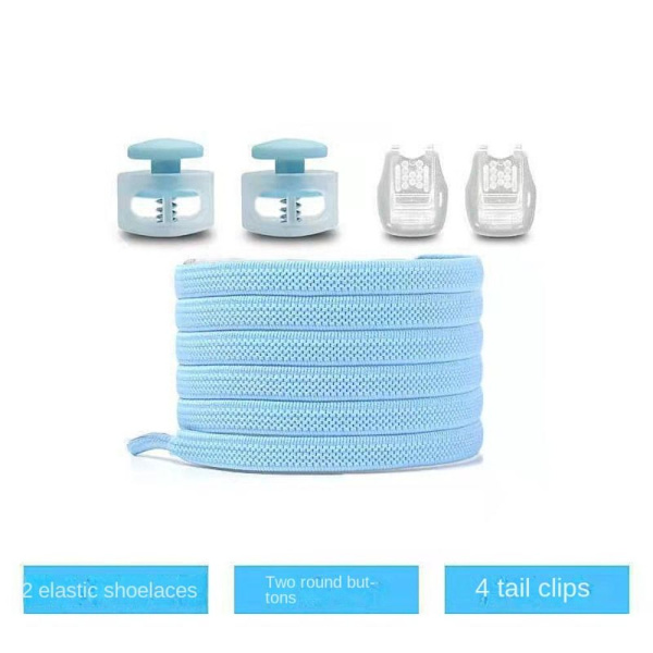 No Tie Snørebånd Child Spring Lock Snørebånd BLÅ blue