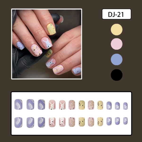 French Fake Nails Tekokynnet DJ-23 DJ-23 DJ-23